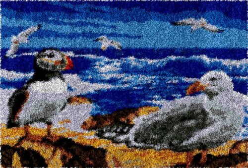 Quest of Seagulls - Latch Hook Rug Kit