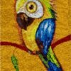 Quirky Parrot - Latch Hook Rug Kit