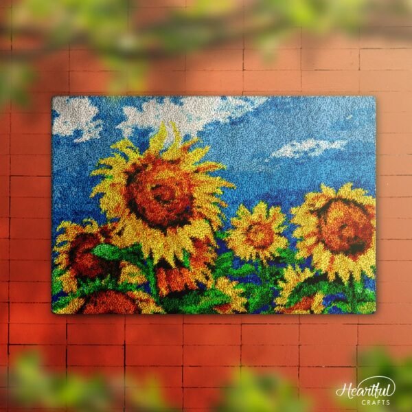 Radiant Mirasols - Latch Hook Rug Kit