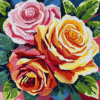 Radiant Roses - Latch Hook Pillowcase Kit