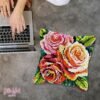 Radiant Roses - Latch Hook Pillowcase Kit
