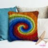 Rainbow Swirl - Latch Hook Pillow Kit