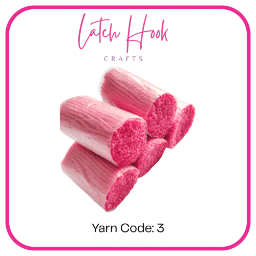 Raspberry Sorbet Latch Hook Yarn