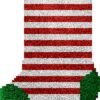 Red and White Stripes - Latch Hook Stockings Kit