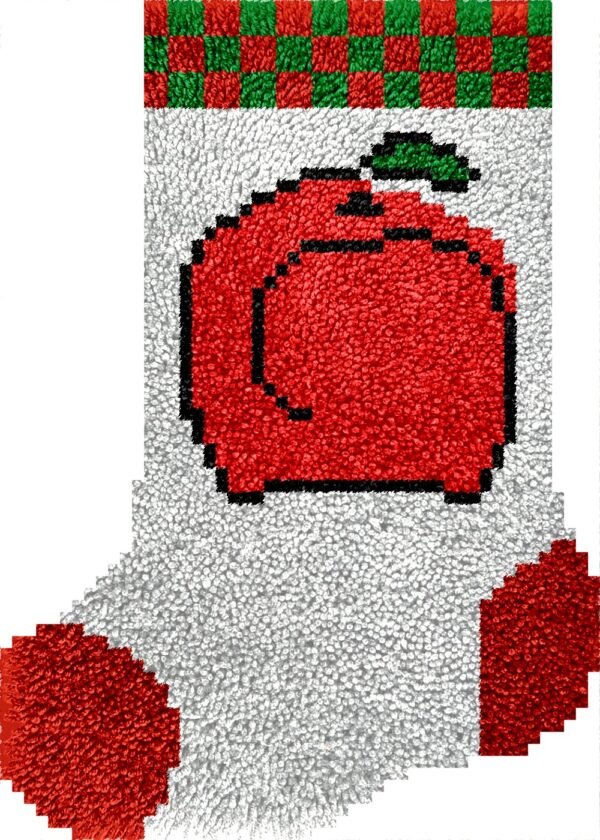 Red Apple - Latch Hook Stockings Kit