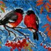 Red-Breasted Meadowlark - Latch Hook Rug Kit