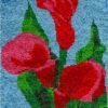 Red Calla Lily - Latch Hook Rug Kit