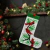 Red Cardinals - Latch Hook Stockings Kit