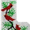 Red Cardinals - Latch Hook Stockings Kit