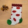 Red Dots - Latch Hook Stockings Kit