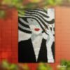 Red Lips - Latch Hook Rug Kit