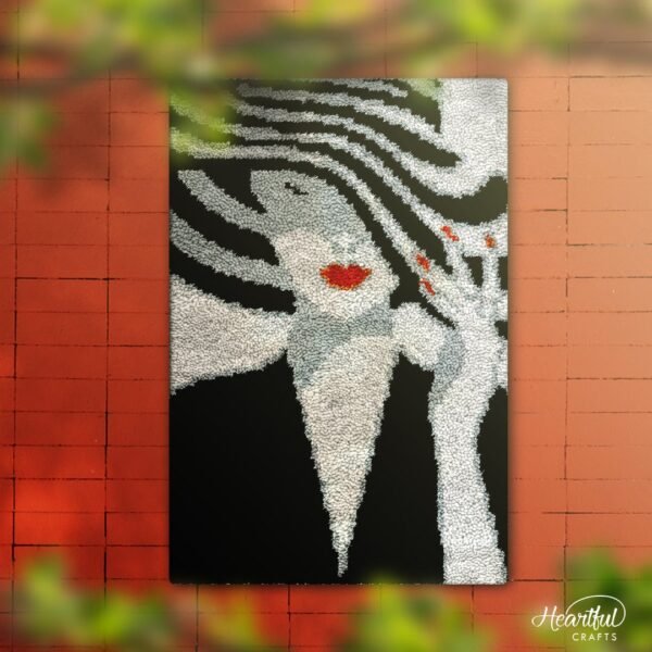Red Lips - Latch Hook Rug Kit