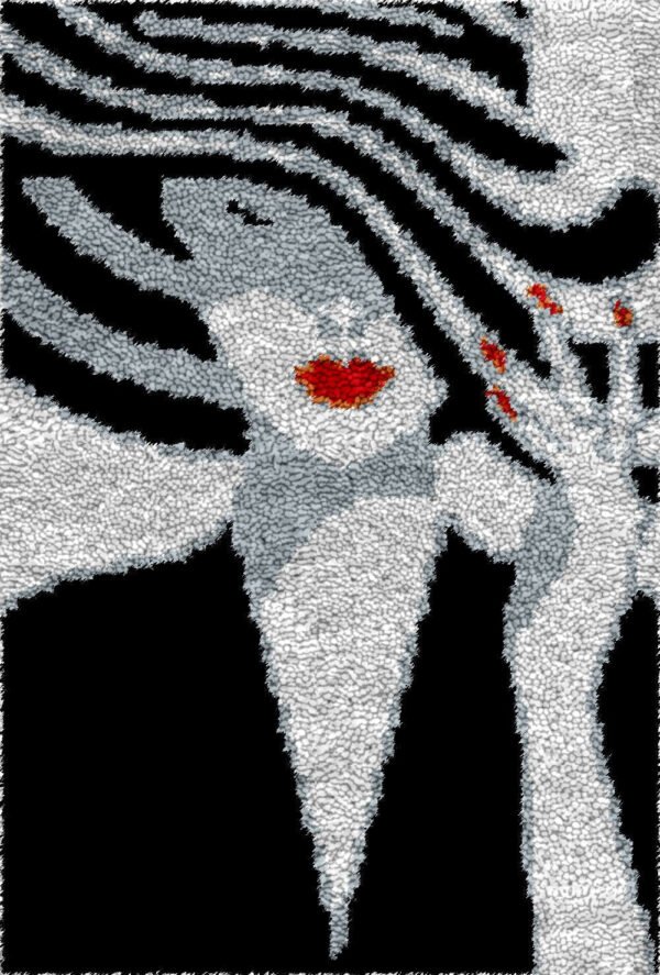 Red Lips - Latch Hook Rug Kit