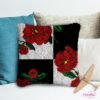 Red Poppies - Latch Hook Pillow Kit