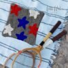 Red, White, and Blue Stars - Latch Hook Pillow Kit