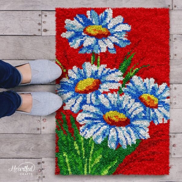 Refreshing Daisies - Latch Hook Rug Kit