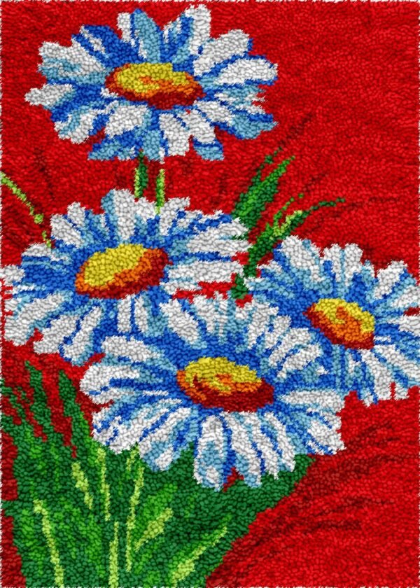 Refreshing Daisies - Latch Hook Rug Kit