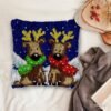 Reindeer Brothers - Latch Hook Pillow Kit