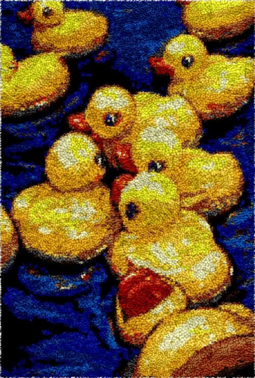 Rubber Ducky - Latch Hook Rug Kit