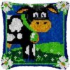 Sad Cow - Latch Hook Pillow Kit