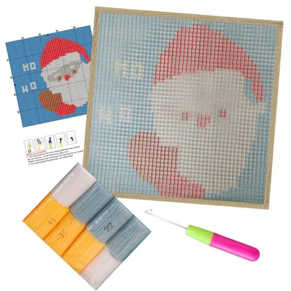 Santa Claus - Latch Hook Kit for Kids