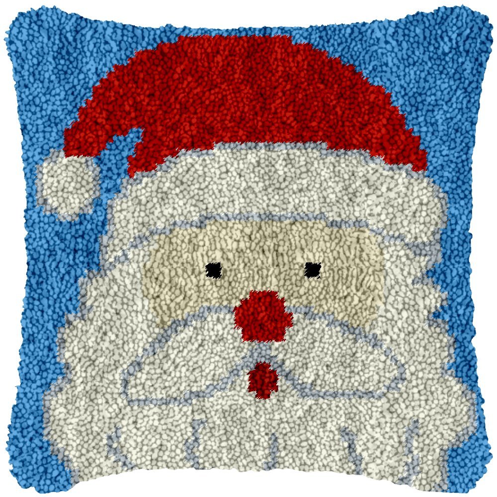 Santa Claus - Latch Hook Pillow Kit