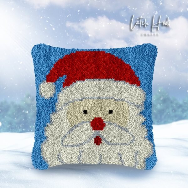 Santa Claus - Latch Hook Pillow Kit