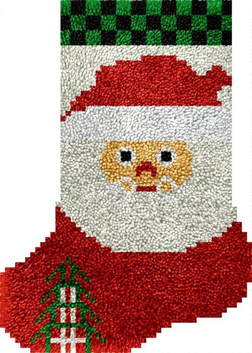 Santa Claus - Latch Hook Stockings Kit