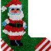 Santa Stripes - Latch Hook Stockings Kit