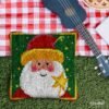 Santa with Wand - Latch Hook Pillow Kit