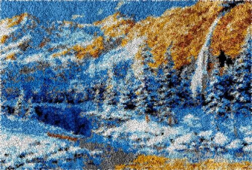 Scenic Winter - Latch Hook Rug kit