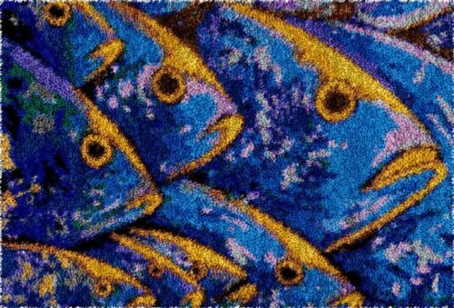 School of Fish - Latch Hook Rug Kit