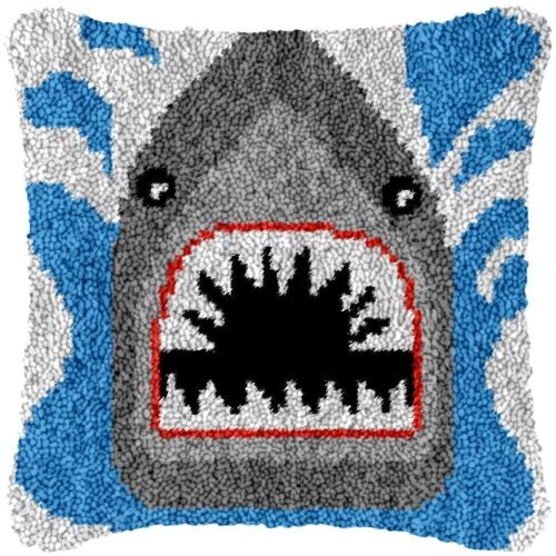 Shark Attack - Latch Hook Pillow Kit