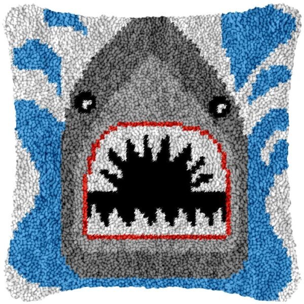 Shark Attack - Latch Hook Pillow Kit