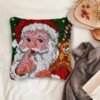 Shh! It's Santa - Latch Hook Pillow Kit