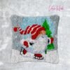 Skating Elf - Latch Hook Pillow Kit