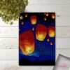 Sky Lanterns - Latch Hook Rug Kit