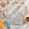 Sleepy Elephant - Latch Hook Kit for Kids