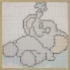 Sleepy Elephant - Latch Hook Kit for Kids
