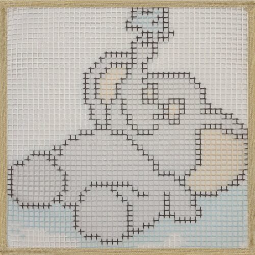 Sleepy Elephant - Latch Hook Kit for Kids