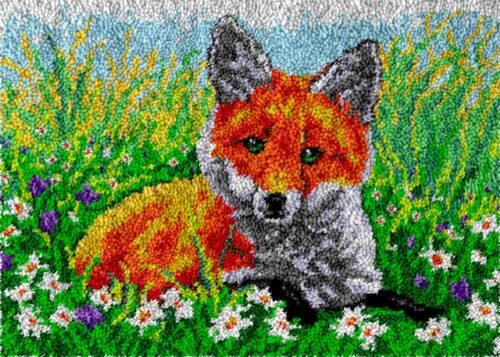 Sleepy Fox - Latch Hook Rug Kit