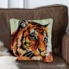 Sly Tiger - Latch Hook Pillow Kit