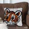 Smiling Baby Tiger - Latch Hook Pillow Kit