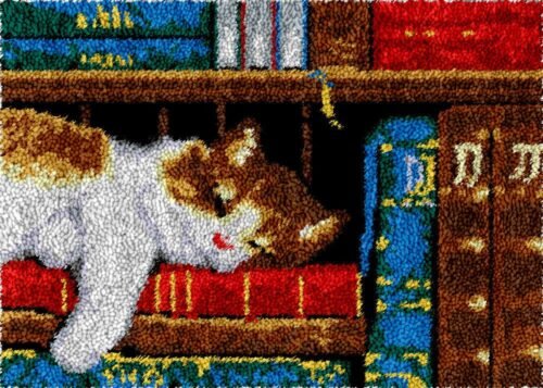 Snoozing Cat - Latch Hook Rug Kit