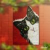 Snow Flaked Cat - Latch Hook Rug Kit