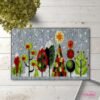 Snow Laced Trees - Latch Hook Rug Kit