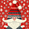 Snowflake Gnome - Latch Hook Pillowcase Kit
