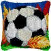 Soccer in Fall - Latch Hook Pillow Kit