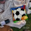 Soccer in Fall - Latch Hook Pillow Kit