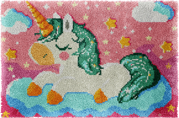Sparkle Unicorn - Latch Hook Rug Kit